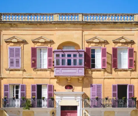 Mdina Main Square Duplex in City walls•Unique Balcony with Cathedral &City Views Hotels in Mdina