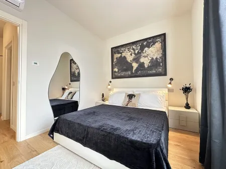 Three-room World Map, Free Parking (2 bedrooms)