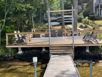 Half Moon Lake, Barnstead, NH vacation house on water front with firepit Hotels in Barnstead