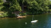 Waterfront Home with ample outdoor entertainment space on Thompson Lake