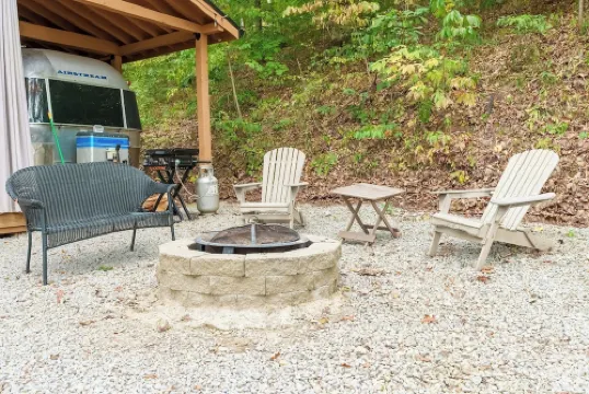 2-Person Romantic Airstream Glamper in Hocking Hills, Ohio