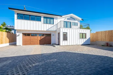 Brand new 3 bedroom 2-1/2 bath modern farmhouse style beach house.