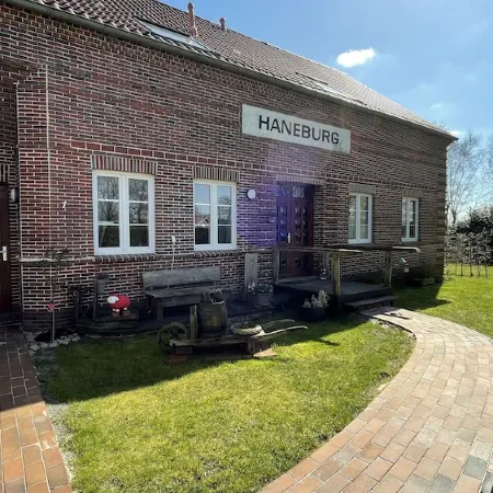 Gulfhof Studio "Norderney" with a fantastic view of the nature reserve