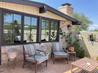 Serene, tree-shaded, mid-century retreat with beautiful views of the Catalinas Hotels in Casas Adobes