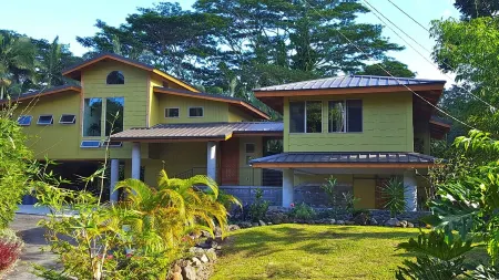 Escape to your private oasis perched on a cliff with a jungle view