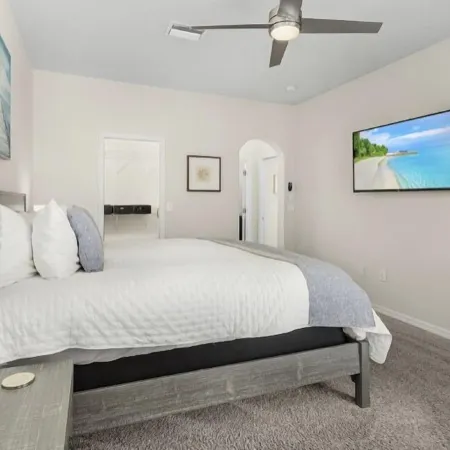 LOCATION!! Modern waterfront home;1-block to FishermanVillage; HEATED SALT POOL