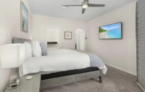 LOCATION!! Modern waterfront home;1-block to FishermanVillage; HEATED SALT POOL