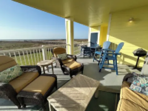 Charming beach front 3-bedroom condo located in Pointe West, Galveston, TX.