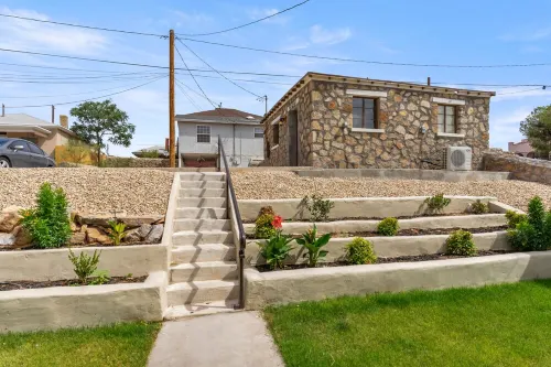 Rustic Charm in a Historic  'Rock House' Studio