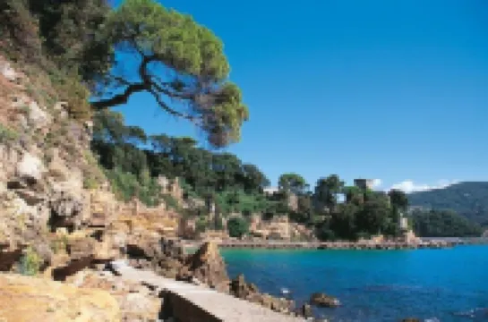 Idyllic air-conditioned apartment with private garden, by the sea