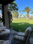 Upscale Palm Springs Condo/Desert Princess Resort w/golf cart! Misting System!