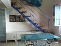 large terrace overlooking the sea and the sand dunes