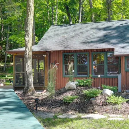 Dock, Lake & Beach Access! St Germain Duplex Cabin