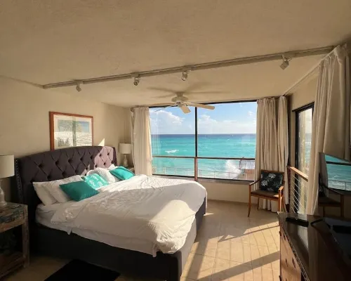 Beachfront 2-bedroom condo in St Lawrence Gap near Oistins Hotels in Dover