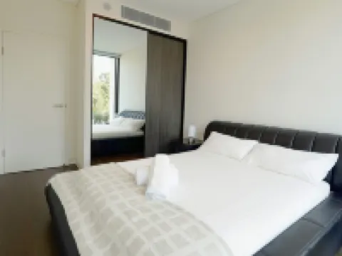 Olympic Park Stylish 2BR | Walk to stadium | Pool & Gym