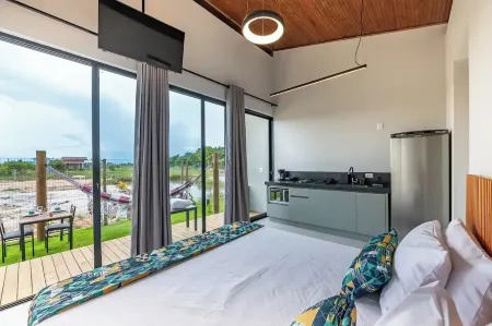 Vila Gema Casa Emeralda com piscina 2 pessos em Barra Grande Отели рядом с достопримечательностью «Taipús de fora»