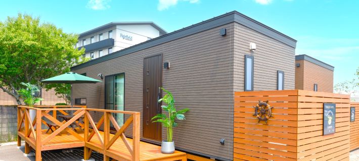 TARAILER SHIP GARDEN 阿蘇のホテル
