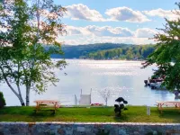 The Inn at Highland Lake, 1st Floor, waterfront yard with a boat dock