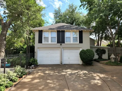 Garage apartment central to all activities.