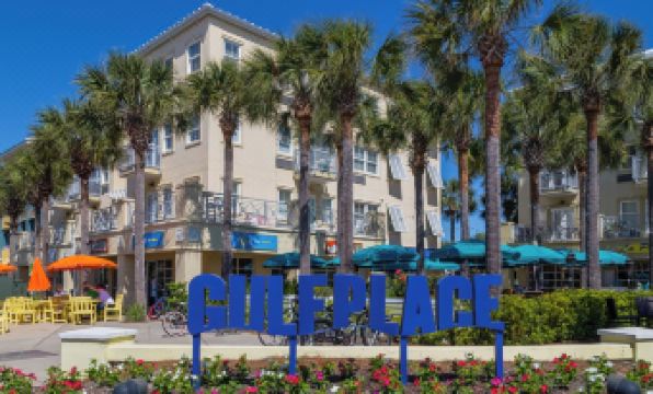 Modern Gulf Place Unit with Gulf Views & Amazing Amenities