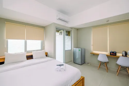 Elegant Wide View Studio Apartment at LRT City Jatibening