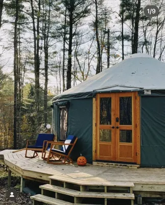 Yurt in Woods of Western Catskills