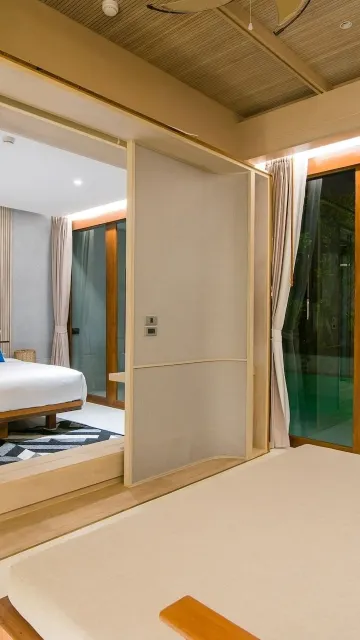 วิลล่าเชื่อมกับสระว่ายน้ำ