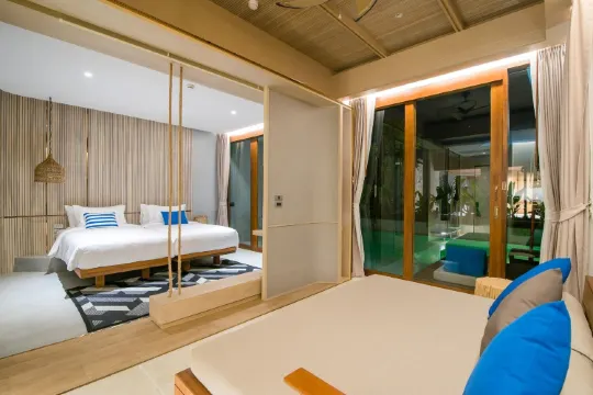 วิลล่าเชื่อมกับสระว่ายน้ำ