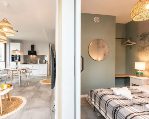 Modern Rodzinny Azyl z Tarasem Blisko Pla y Hotels in Rogowo