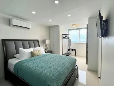 Beachfront Oceanview 1-bedroom condo with balcony, parking, wifi, AC