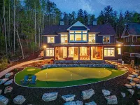 New Designer Lakefront Dock Putting Green Golf Sim