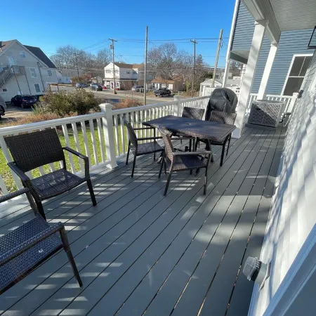 Brand new house with water views just steps from beach!