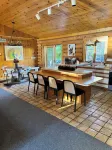 Escape to a Beautiful 4-Bedroom 2-Bath Waterfront Log Home in Danbury, Wisconsin