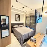 New and equipped studio | Close to the subway, ideal for couples and executives Hotels in Vila Gumercindo