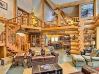 Luxury Riverfront Log Cabin Near Stevens Pass with Hot Tub & Two-Story Fireplace Hotels in Baring