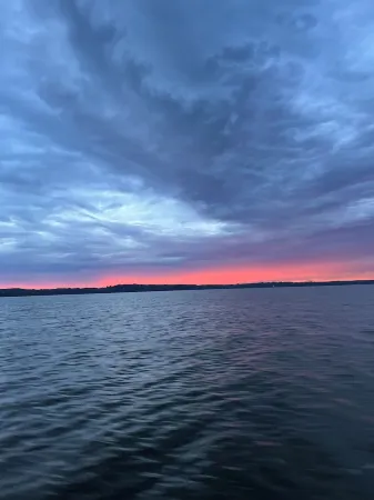 Remodeled home with pontoon rental 2 decks Private beach playground volleyball