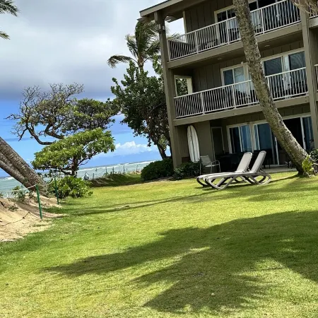 Amazing views from this ground floor, corner unit steps from the beach!