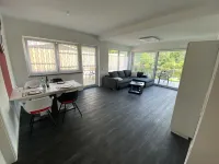 Apartments-Saaldorf WG1 with terrace and view of the reservoir