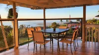 Quiet 3-bedroom house on 2.5 acres w/ocean and town views, 6 beds