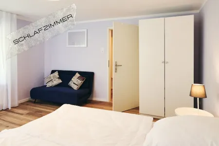 Spacious vacation apartment in a central and quiet location with terrace