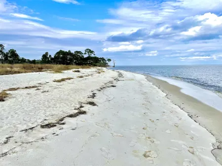 5 Bedroom Beach House Slps 12 - Private Beach - Shells - Fishing -Screened Porch