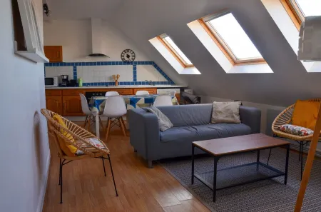 Wimereux: Beautiful bright 3-bedroom apartment with sea view