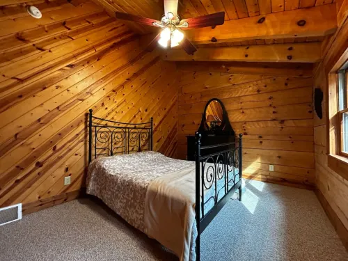 Charming Log Cabin with Scenic Deck and Resort Access - Tranquil Escape