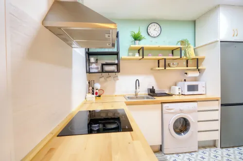 Apartamentos en Gascona Centro de Oviedo Apartastur26 - ห้องครัว