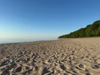 Relax on your own private beach on stunning Lake Michigan
