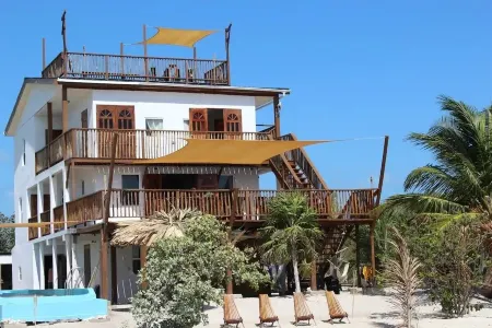 True beachfront apartment at ground level