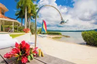 A luxurious beachfront villa with private beach on a calm lagoon. Montego Bay JA
