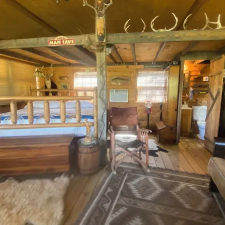 The River Cabin at Camp Miramichee Falls in Hardy, AR