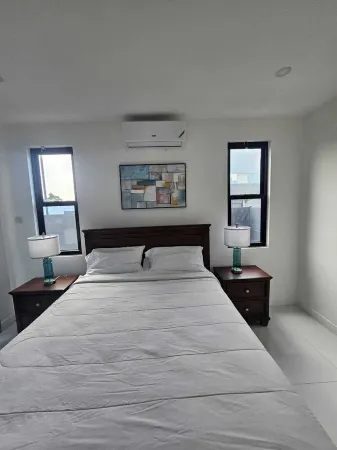 Stunning  Coastal 3-bedroom villa with pool and private beach, WiFi and AC