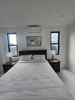 Stunning  Coastal 3-bedroom villa with pool and private beach, WiFi and AC